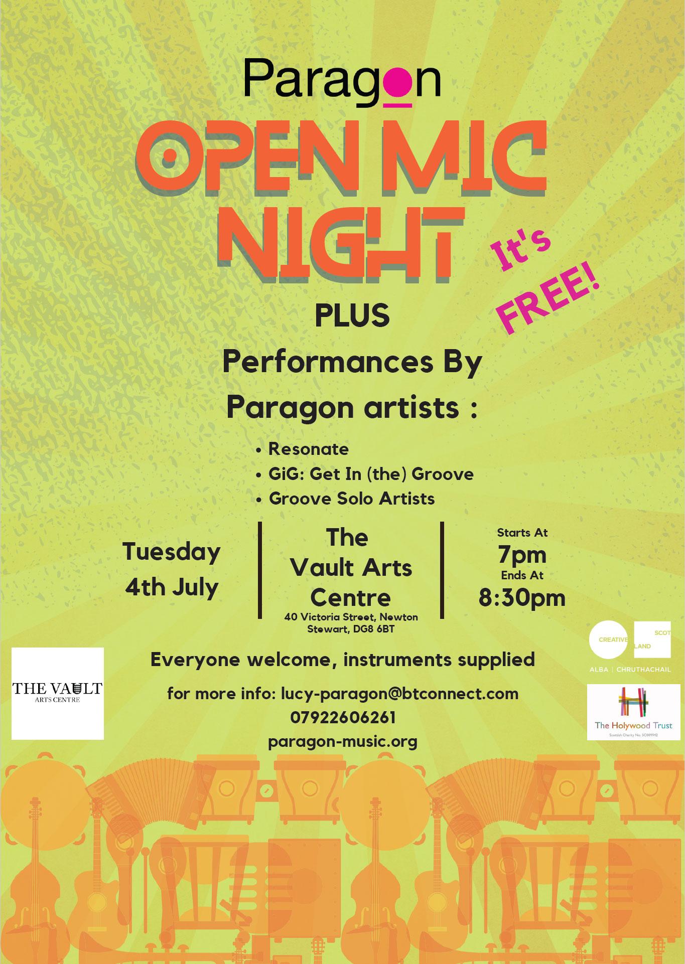 Open Mic Night Newton Stewart